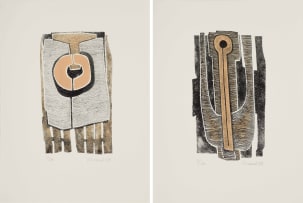 Wendy Vincent; Abstract I and II, two