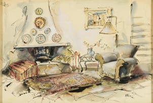 Nina Campbell-Quine; Interior of Artist's Johannesburg Home