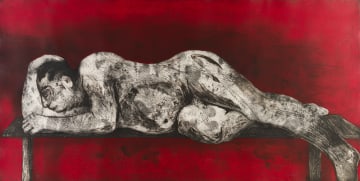 William Kentridge; Sleeper (Red)