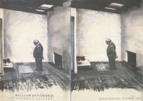 William Kentridge; Goodman Gallery Exhibition, October 1999, poster