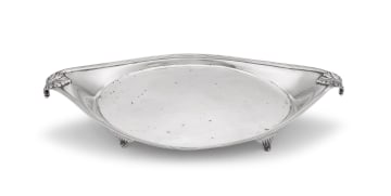 George III silver tray, John Emes, London, 1801