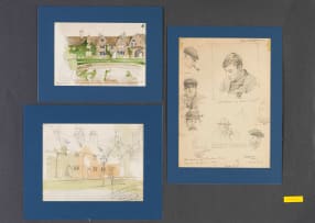 Anton van Wouw; The Art Student (Gordon Leith), accompanied by a portfolio of original architectural and figure study drawings by Gordon Leith