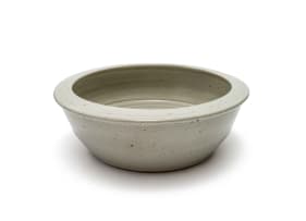 Digby Hoets; Large grey and black speckled bowl