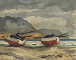 David Botha; Fishing Boats On The Beach