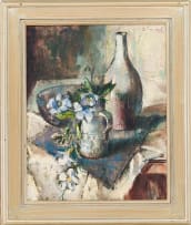 Irmin Henkel; Still Life with Philadelphus and Vessels