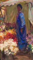 Adriaan Boshoff; Woman at Flower Market