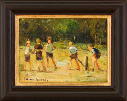 Adriaan Boshoff; Children Playing Cricket