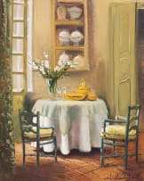 Mari Vermeulen-Breedt; Interior Scene with Table and Chairs