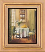 Mari Vermeulen-Breedt; Interior Scene with Table and Chairs