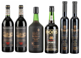 Port Collection; Die Krans, Monis, Overgaauw, Vergenoegd; NV, 1987, 1998; 6 (1 x 6); 500ml, 750ml