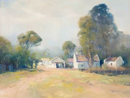 Ruth Squibb; Landscape with Houses