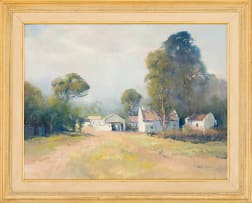 Ruth Squibb; Landscape with Houses