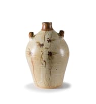 Tim Morris; Double-handled vessel with floral motif