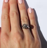 Cognac diamond ring