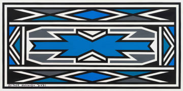 Esther Mahlangu; Untitled (Ndebele Motif)