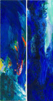 Jenny Stadler; Blue Hawaii I and II, diptych