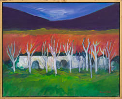 Olivia Scholnick; Trees in a Landscape