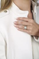 Diamond trilogy ring