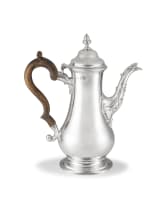 A George III silver coffee pot, William Cripps, London, 1764