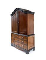 A Cape stinkwood, beefwood and ebony armoire, late 18th century