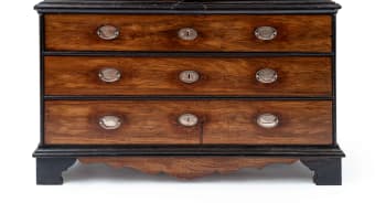 A Cape stinkwood, beefwood and ebony armoire, late 18th century