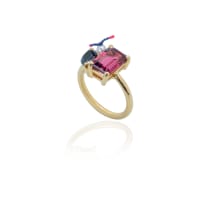 18k yellow tourmaline and diamond ring, Eric Loubser