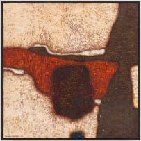 Kenneth Baker; Red and Brown Abstract Forms