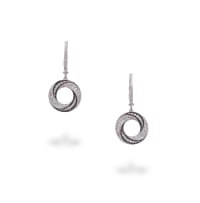 18k white gold diamond earrings