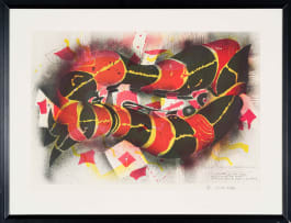 Christo Coetzee; Red and Black Tubular Form