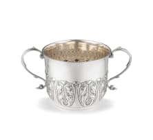 A George V silver porringer, John Henry Rawlings, London, 1915