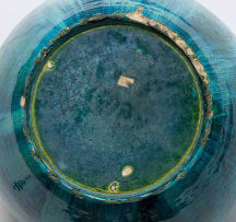 Linn Ware/Ceramic Studio; Large jardinière-on-stand