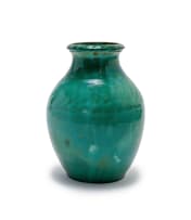 Linn Ware/Ceramic Studio; Bulbous vase with relief patterns