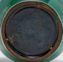Linn Ware/Ceramic Studio; Bulbous vase with relief patterns
