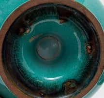 Linn Ware; Pedestal bowl with inverted rim