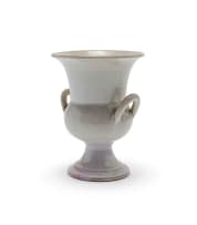 Linn Ware/Ceramic Studio; Two-handled urn-shaped pedestal vase