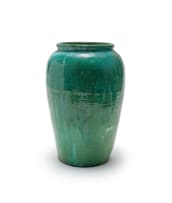 Linn Ware/Ceramic Studio; Ovoid-shaped vase with moulded rim