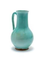 Linn Ware/Ceramic Studio; Bulbous vase with tall neck and handle