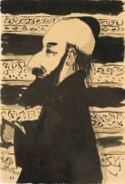 Pieter van der Westhuizen; Bearded Man with Yarmulke in Profile