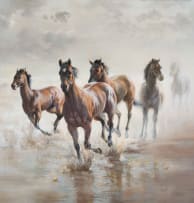 Mari Vermeulen-Breedt; Horses in Water