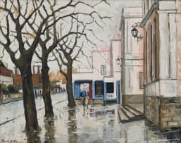 David Botha; Townscape on a Rainy Day