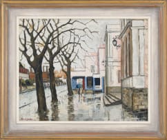 David Botha; Townscape on a Rainy Day