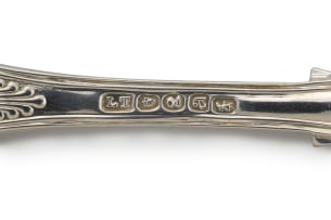A set of twelve Cape silver King's pattern forks, Lawrence Holme Twentyman, c.1818-1837