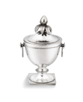 Cape silver sugar bowl, Martinus Lourens Smith, 19th century