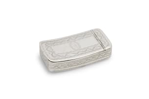 A Cape Silver snuff box, unmarked