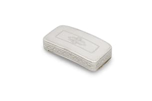 A Cape Silver snuff box, unmarked
