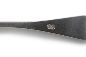 Two Cape Silver forks, Johannes Combrink and Martinus Lourens Smith, early 19th century