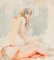 Francois Roux; Seated Nude