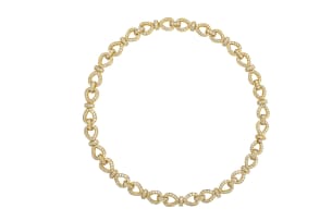 Diamond encrusted necklace