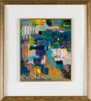 Walter Battiss; Untitled (Abstract with Figures and Patterns)