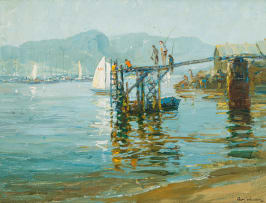 Alan Wolton; Wooden Jetty, Simonstown